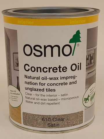 OSMO - 610 Concrete Oil - Interior - Satin - 0.75 L