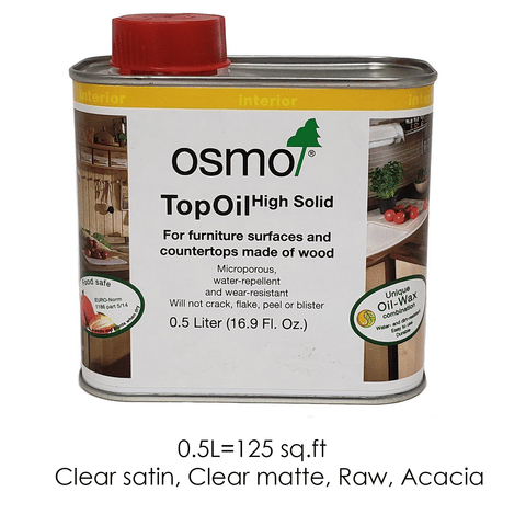 Osmo - TopOil - Food-safe - Interior Wood Finish - 0.5L