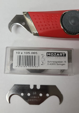 Mozart Solingen Utility Knife SUPER HOOK BLADES Bitex 54.8 mm