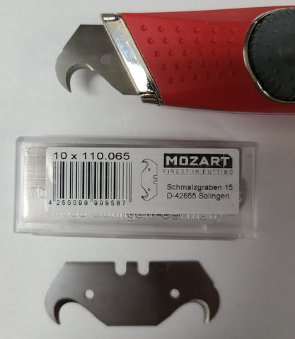 Mozart Solingen Utility Knife HOOK BLADES Steel 51 mm