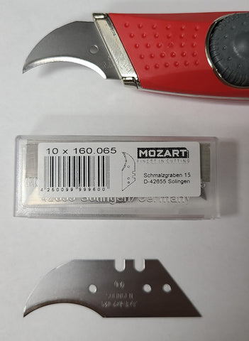 Mozart Solingen Utility Knife CONCAVE BLADES Carbon Steel 59 mm
