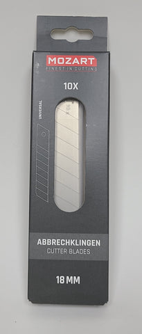 Mozart Solingen Utility Knife 18 mm SNAP OFF BLADES Special Hardness HRC 65-1