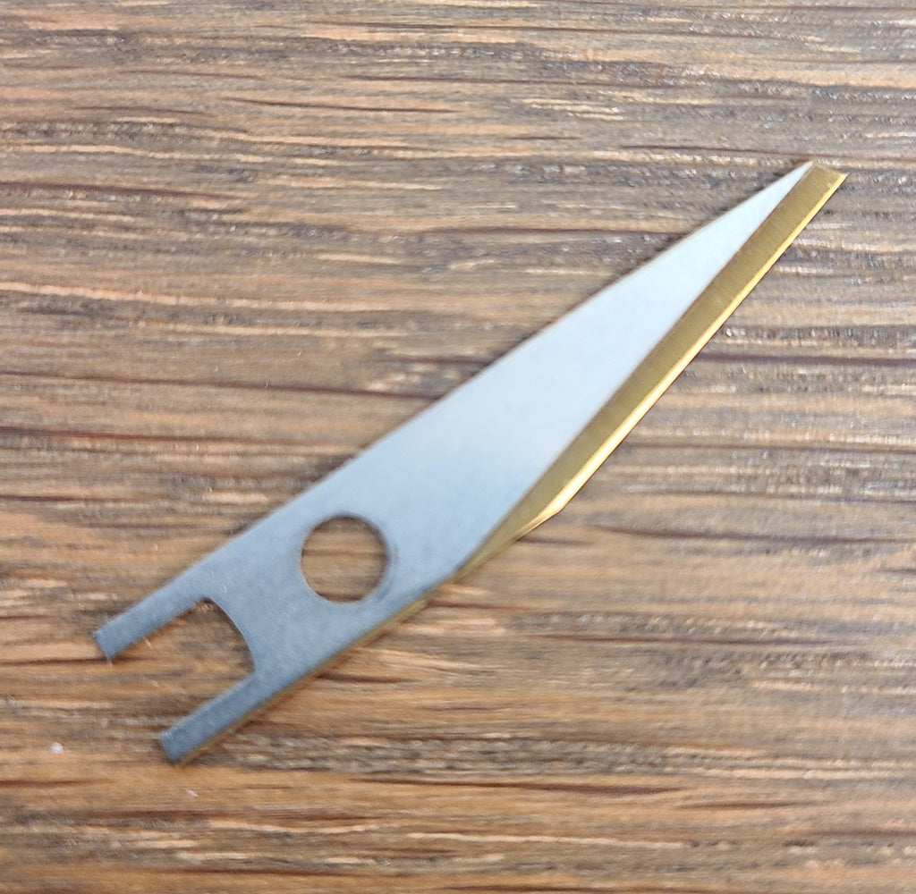 Mozart titanium universal precision knife blade detail