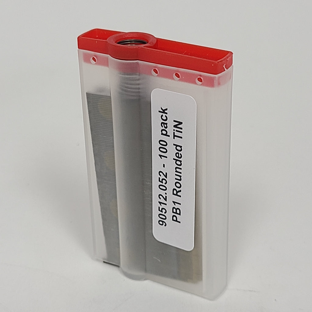 Mozart titanium rounded precision knife blades 100 pack
