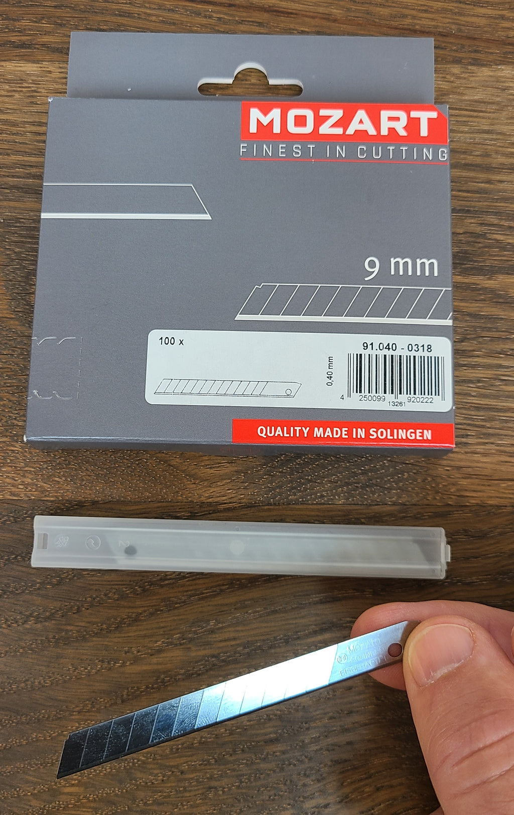 Mozart 91.040 snap-off blades 9 mm 100 pack