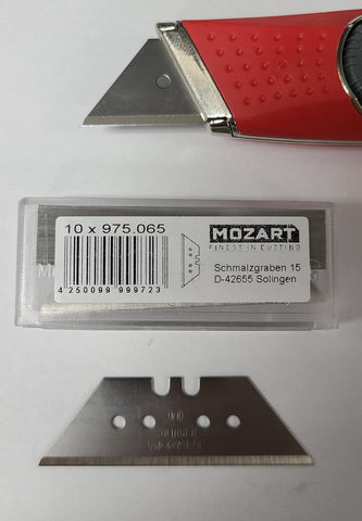 Mozart Solingen Utility Knife Standard STRAIGHT BLADES Carbon Steel