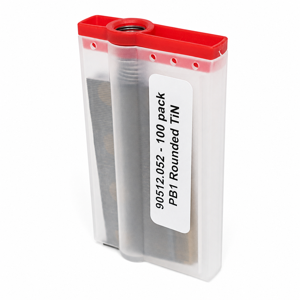 Mozart PB1 rounded titanium precision blades, 100 pack