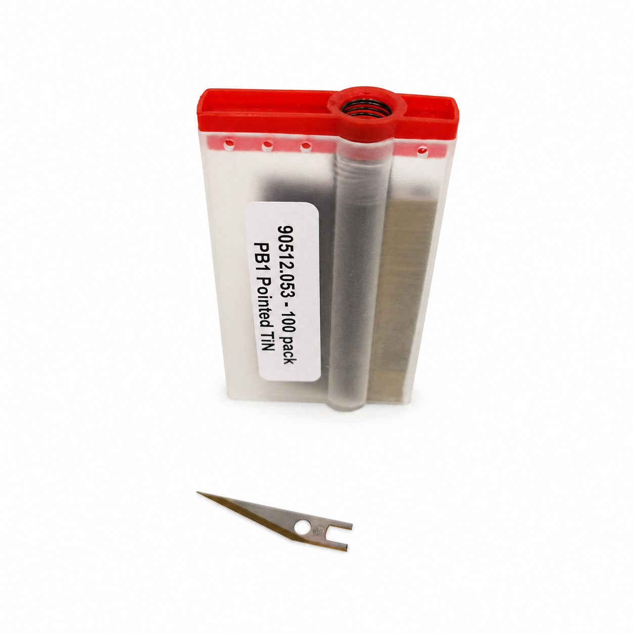 Mozart PB1 pointed titanium precision knife replacement blades, 100 pack