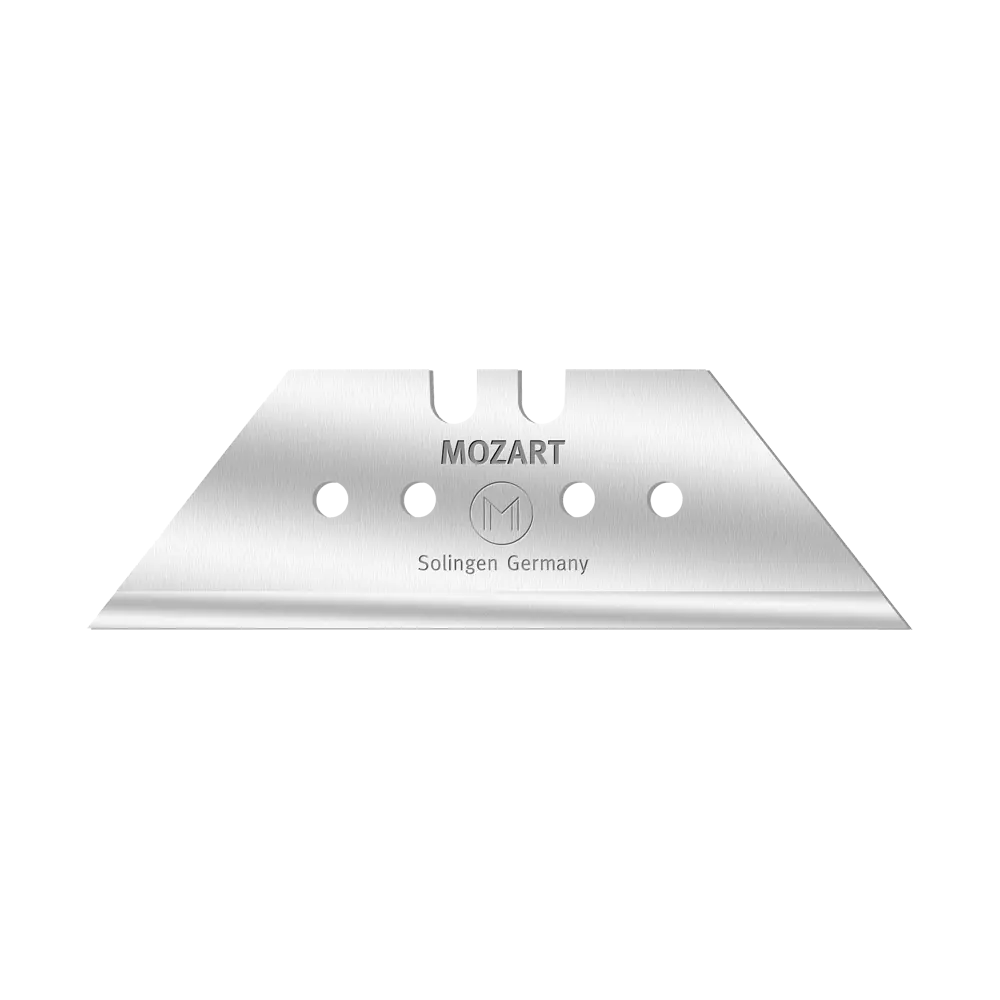 Mozart 975.065 carbon steel utility blades in safety dispenser