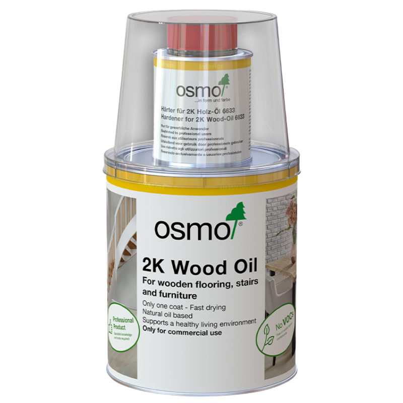 Osmo 2K Wood Oil with hardener 1 L