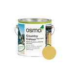 Osmo Country Color can — 2205 Sunflower Yellow with official wood color swatch