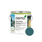 Osmo Country Color can — 2501 Labrador Blue with official wood color swatch