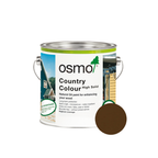 Osmo Country Color can — 2606 Medium Brown with official wood color swatch
