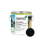 Osmo Country Color can — 2703 Charcoal with official wood color swatch