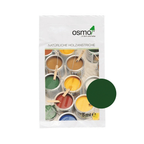 Osmo Country Colour 5 ml sample — 2404 Fir Green with centered official wood color swatch