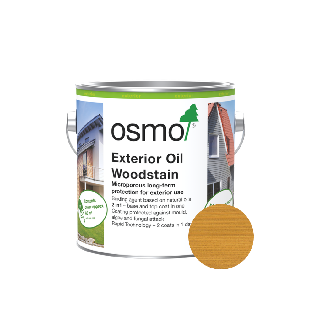 Osmo Natural Oil Woodstain 700 Pine 2.5 L can with centered wood color swatch