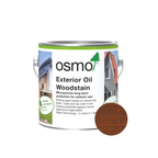 Osmo Natural Oil Woodstain 708 Teak 2.5 L can with centered wood color swatch