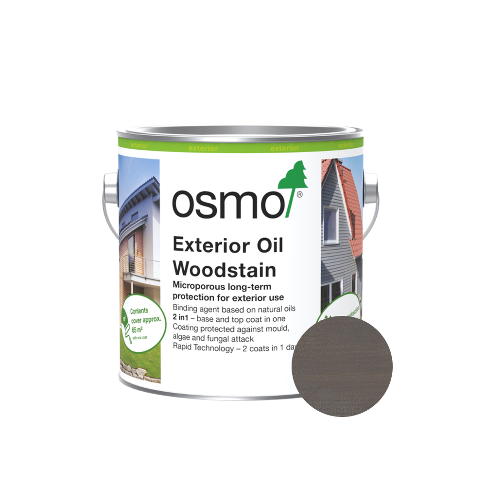 Osmo Natural Oil Woodstain 905 Patina 2.5 L can with centered wood color swatch