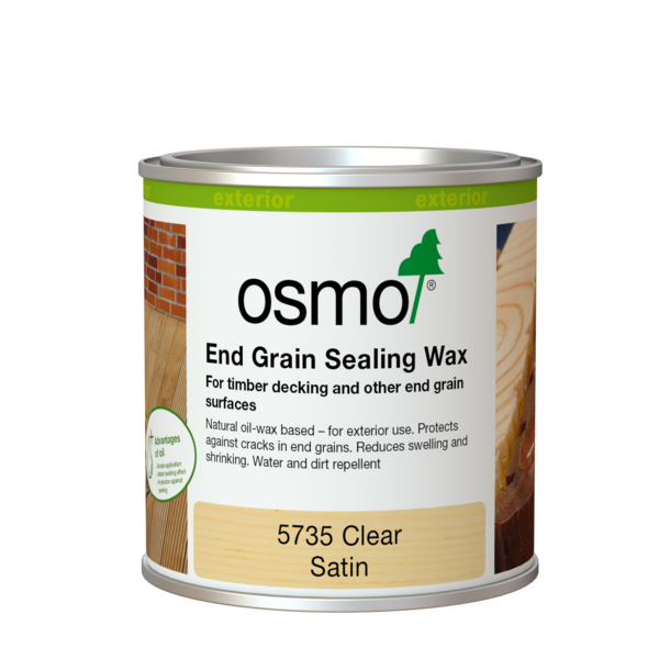 Osmo End Grain Sealing Wax 5735 Clear Satin can