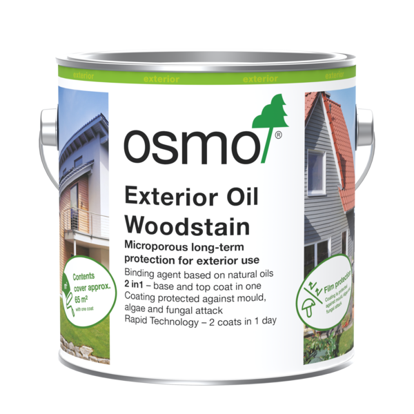 Osmo Natural Oil Woodstain exterior finish can, current official Osmo UK packaging