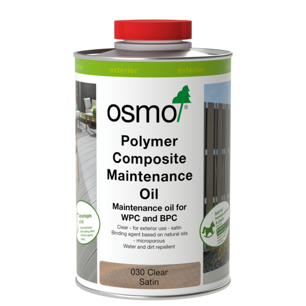 Osmo Polymer Composite Maintenance Oil 030 Clear Satin can
