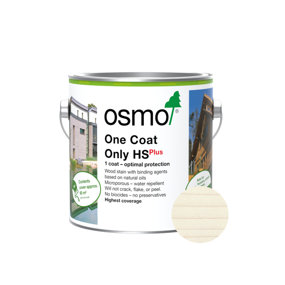 Osmo One Coat Only can — 9211 White Spruce with official wood color swatch