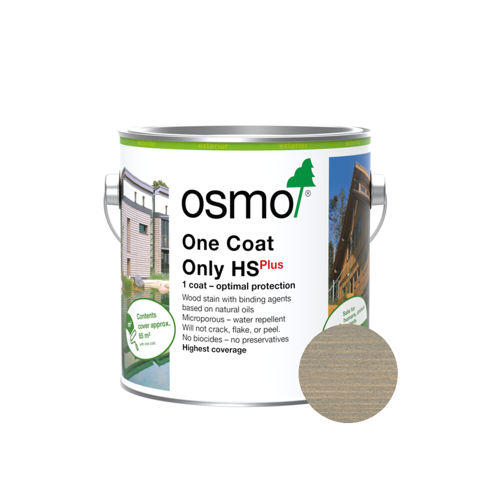 Osmo One Coat Only can — 9212 Silver Poplar with official wood color swatch