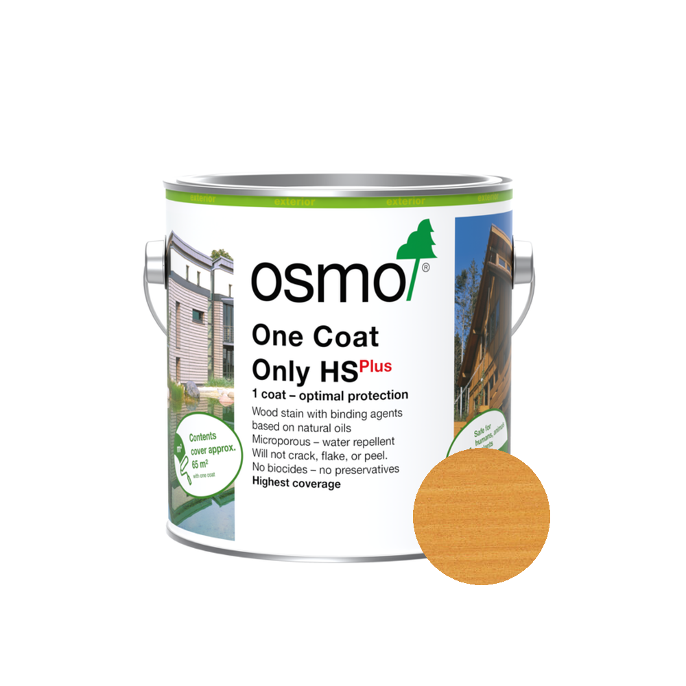 Osmo One Coat Only can — 9221 Pine with official wood color swatch