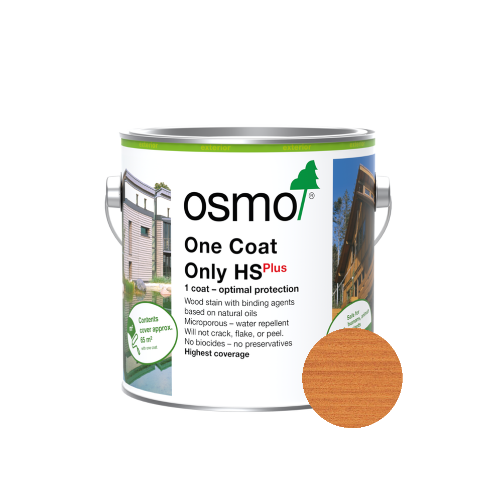 Osmo One Coat Only can — 9235 Red Cedar with official wood color swatch