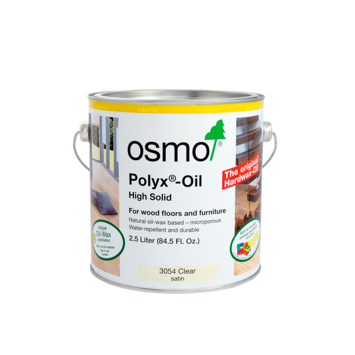 Osmo - Polyx-Oil - 3054 Clear Satin - Hardwax Oil Wood Finish - Interior