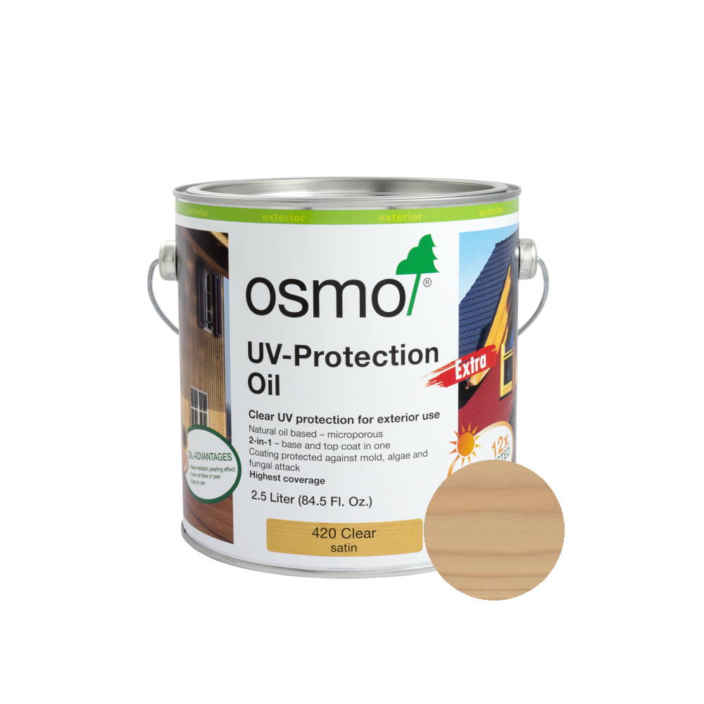 Osmo UV-Protection Oil Extra can — 426 Larch with official wood color swatch