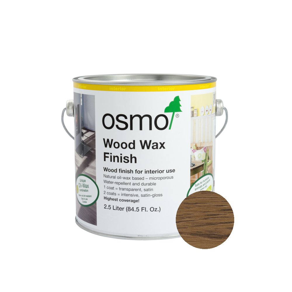 Osmo Wood Wax Finish Transparent can — 3168 Oak Antique with official wood color swatch