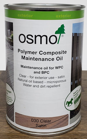 Osmo - Exterior - Polymer - Composite - Deck - Maintenance Oil - 030 Clear Satin - 1 L