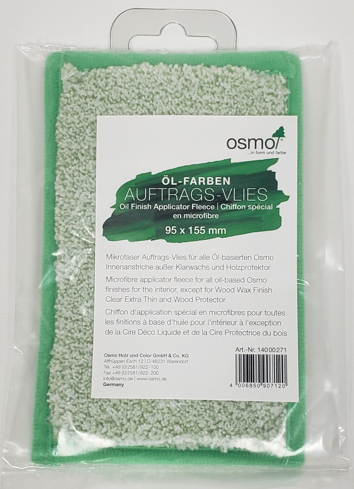 Osmo - Oil Finish Applicator Fleece - 95 x 155 mm