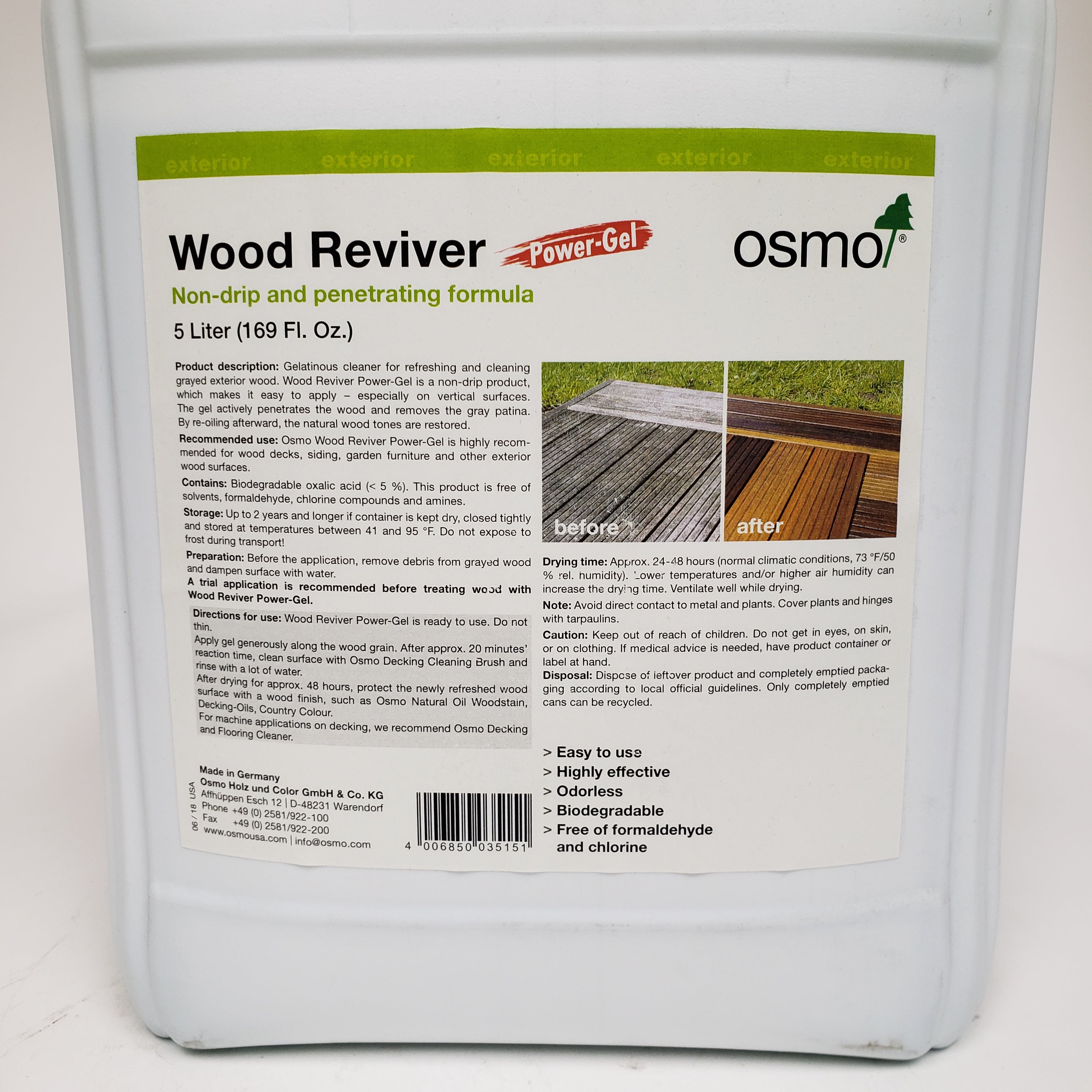 Osmo - Wood Reviver Power Gel 6609 - 5.0L – product view 2