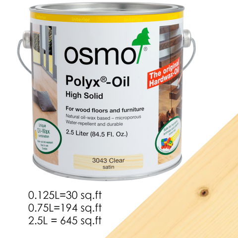 Osmo - Polyx-Oil - 3043 Clear Satin - Hardwax Oil Finish