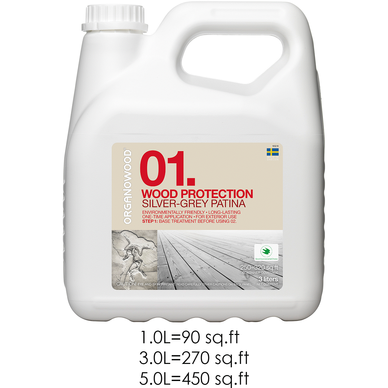 OrganoWood 01. - Wood Protection - Silver Grey Patina