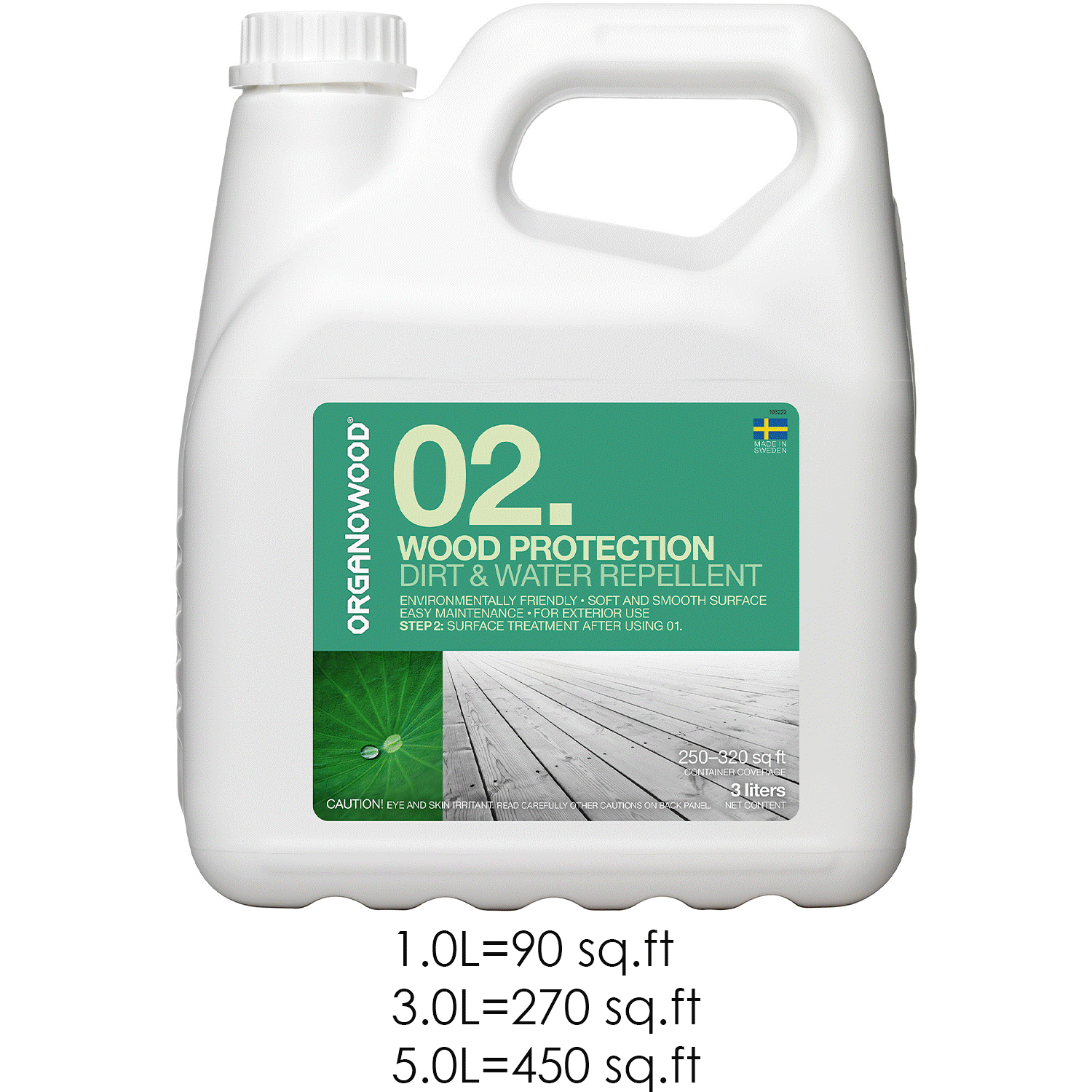 OrganoWood 02. - Wood Protection - Dirt & Water Repellent